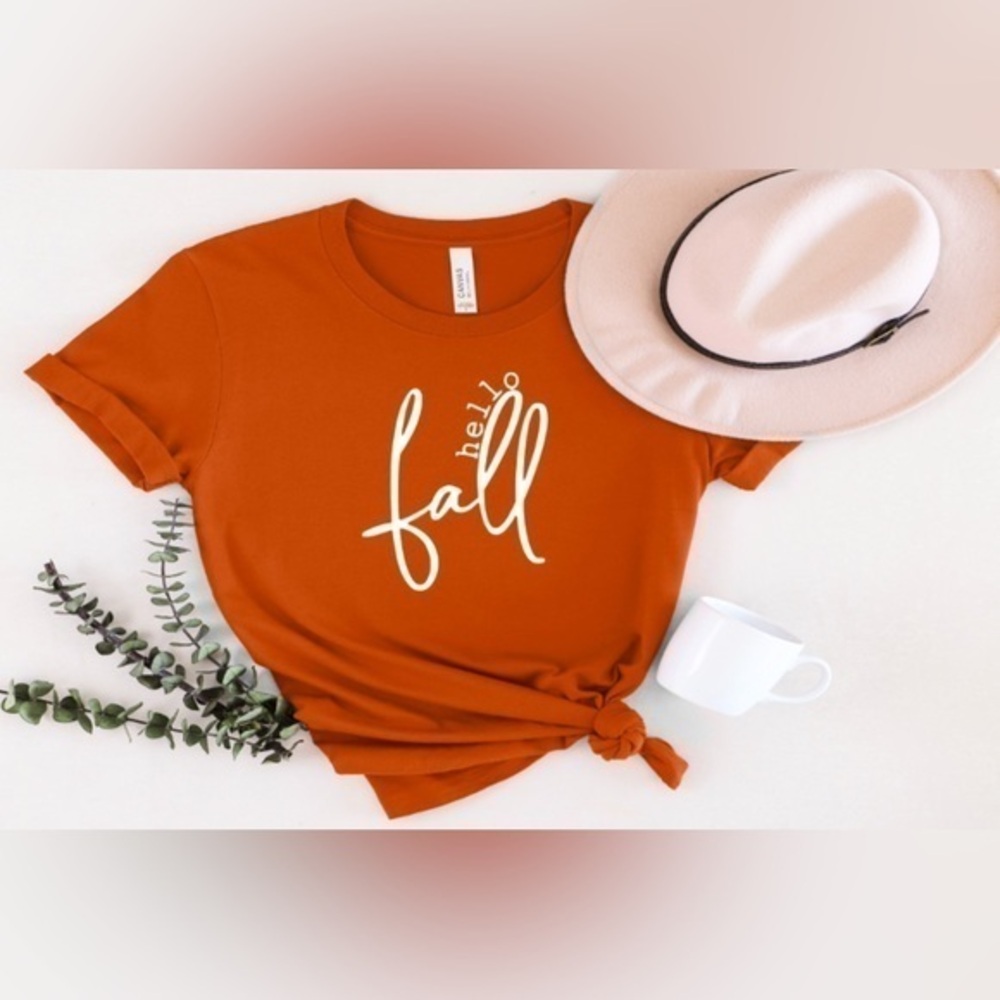 Hello Fall Bella Canvas Tee- Autumn